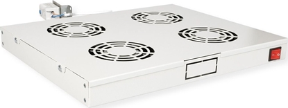 Picture of Roline 19-inch fan unit 4 fans, Thermostat grey