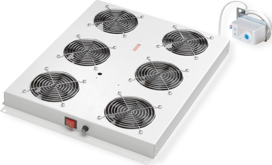 Picture of Roline 19-inch roof-mounted fan unit 6 fans, Thermostat grey