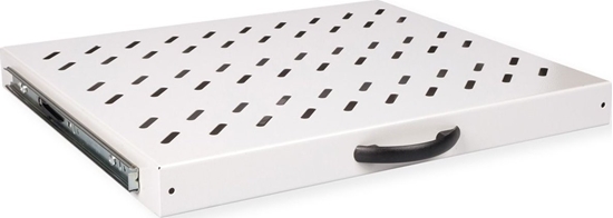 Picture of 19" plaukts, 1U, Extendable 350T 25kg, pelēks, Roline