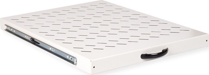 Picture of Roline 19-inch shelf 1 U, extendable 550 T 25 kg grey