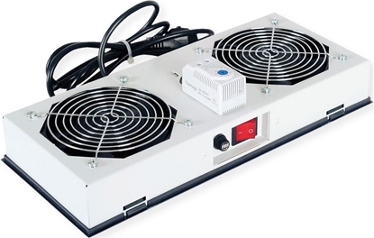 Picture of Roline Fan unit 2 fans, for 19-inch wall housing grey