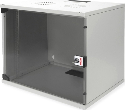 Picture of Roline 19-inch wall-mounted housing Basic 9 U, 540x400 WxD kit grey