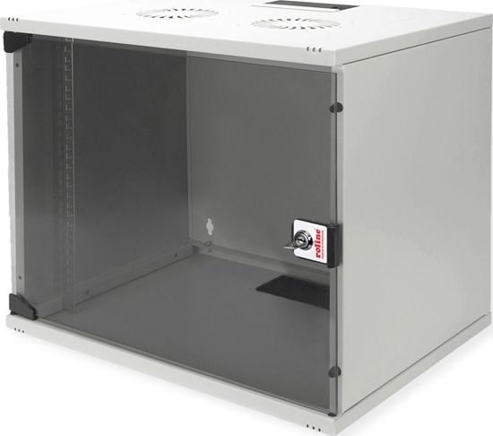 Picture of Roline 19-inch wall-mounted housing Basic 9 U, 540x400 WxD kit grey