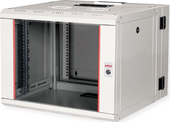 Изображение Roline 19-inch wall-mounted housing Pro 7 U, 600x600 WxD two-part swivelling grey