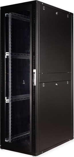 Picture of Roline 19-inch server rack Pro 42 U, 600x1000 WxD black Perspex