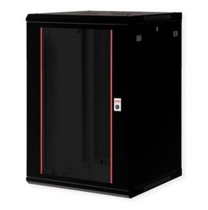 Picture of Roline 19" Wall Cabinet Basic Plus 18U, 600x600 BxT black