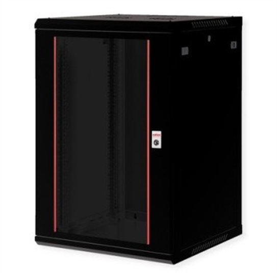 Picture of Roline 19" Wall Cabinet Basic Plus 18U, 600x600 BxT black
