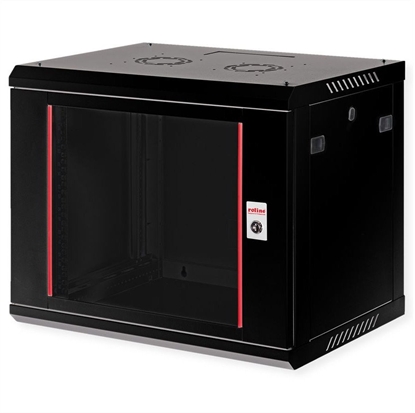 Picture of Roline 19" Wall Cabinet Basic Plus 9U, 600x450 BxT black