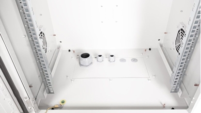 Picture of Roline 19-inch wall-mounted housing Pro 12 U, 600x450 WxD IP55 outdoor grey