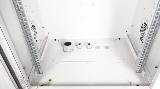 Picture of Roline 19-inch wall-mounted housing Pro 12 U, 600x450 WxD IP55 outdoor grey