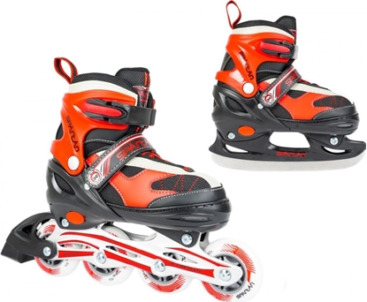 Изображение Rolki Spartan Sport SPARTAN Inliner z wymienn poz regulowane czerwone r. 30-33