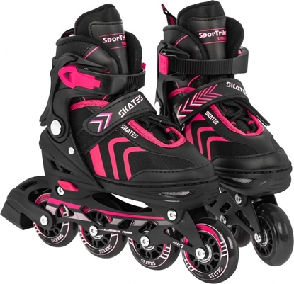 Attēls no Rolki SporTrike ZSP.HP88-5.M.ROZ z wymienn poz regulowane czarne r. 34-38