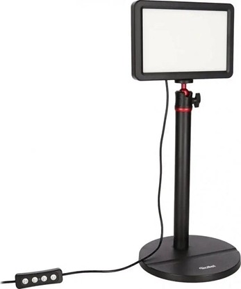 Picture of Rollei Lumis Key-Light, owietlenie wideo LED wraz ze statywem stoowym z pilotem na kablu do owietlenia strumieniowego wideo i konferencji 28555 cza