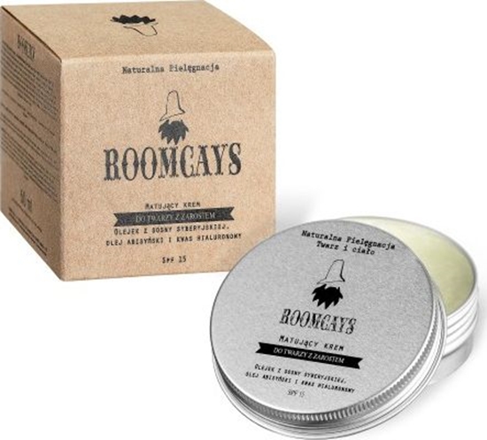 Picture of Roomcays ROOMCAYS Matujcy krem do twarzy z zarostem, SPF 15, w soiczku