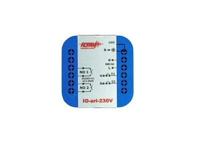 Picture of ROPAM IO-ari-230V bezprzewodowy, douszkowy, dwukanaowy sterownik  230VAC, 2xNO, 2xIN (N).