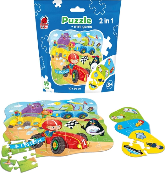 Picture of Roter Kafer PUZZLE 49 SASZETKA AUTA + MINI GRA RK1140-03