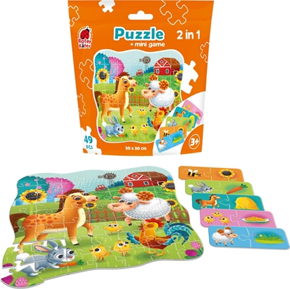 Attēls no Roter Kafer PUZZLE 49 SASZETKA FARMA + MINI GRA RK1140-05
