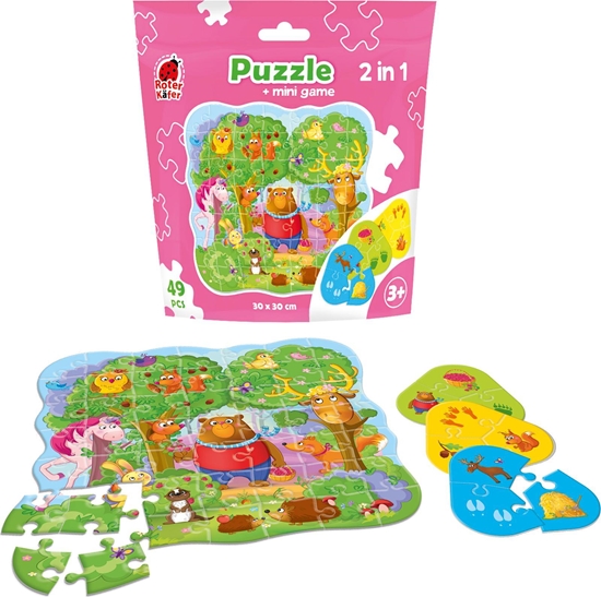Picture of Roter Kafer PUZZLE 49 SASZETKA MAGICZNY LAS + MINI GRA RK1140-01