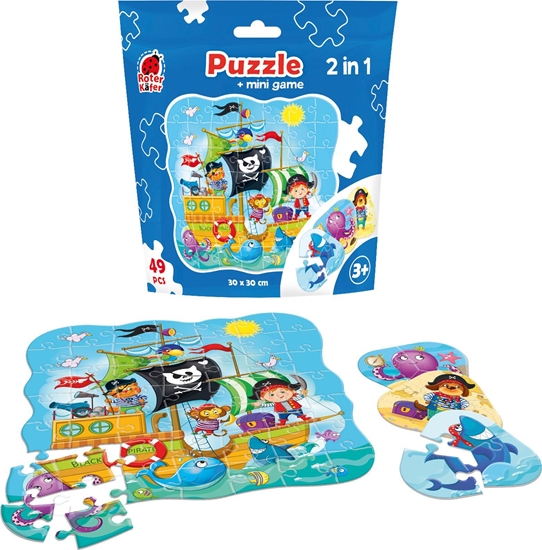Picture of Roter Kafer PUZZLE 49 SASZETKA PIRACI +MINI GRA PIRATES RK1140-04