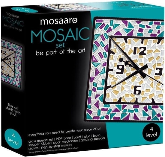 Picture of Roter Kafer Zestaw kreatywny Mozaika - Kwadratowy zegar