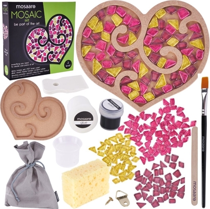 Attēls no Roter Kafer Zestaw Kreatywny Mozaika W Ksztacie Serca Do Zawieszenia Mega Akcesoria