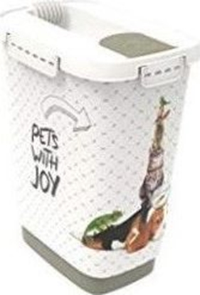 Attēls no Rotho Pojemnik na karm wirek 10 L /4 kg CODY cappuccino