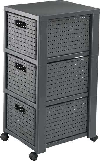 Picture of Rotho Rega na kókach z 3 szufladami Country antracyt