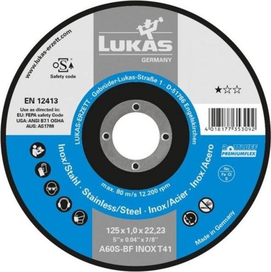 Picture of Rottluff TARCZA PASKA T1A 230*1.9*22 A46T-BF INOX PREMIUMFLEX [jm.SZT] - T1A 230 18IR