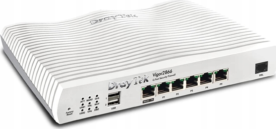 Изображение Router DrayTek Draytek Vigor 2866: Gfast Modem-Firewall ruter Gigabit Ethernet Szary