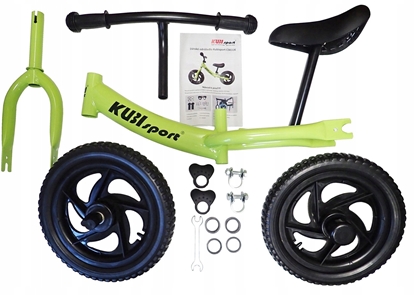 Attēls no Rowerek Rower Biegowy Dziecicy Zielony dla Dzieci 3 Latka KUBISPORT 40 kg