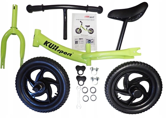 Picture of Rowerek Rower Biegowy Dziecicy Zielony dla Dzieci 3 Latka KUBISPORT 40 kg