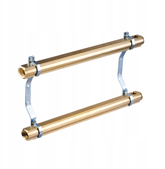 Picture of Rozdzielacz mosidz 9 obw. 45mm PHA-100 9-obwodowy, do ogrzewania grzejnikowego PN10 (45mm) [1/1] ( bez nypli )