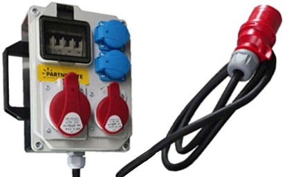 Attēls no ROZDZIELNICA ELEKTRYCZNA 1X32A 5P, 1X16A 5P, 2X230V ESP32AW