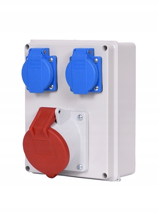 Picture of Rozdzielnica stacjonarna AEP Jurata RJ325-2 gniazdo 1x32A/5P + 2x230V IP44