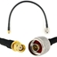 Picture of RP-SMA Male to N Male 30cm Coaxial Cable — HF240 (LMR240 equivalent)