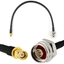 Attēls no RP-SMA Male to N Male Hex 30cm Coaxial Cable — HF240 (LMR240 equivalent)