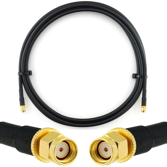Изображение RP-SMA Male to RP-SMA Male 3m Coaxial Cable — HF240 (LMR240 equivalent)