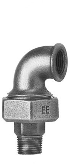 Picture of rubunek kolankowy ocynk WZ DN15  1/2 na uszczelk (DWZ)