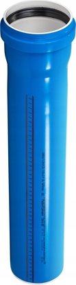 Picture of Rura  kanalizacji  UdBEM 50x2.0x315 ULTRA-dB niskoszumowa niebieska