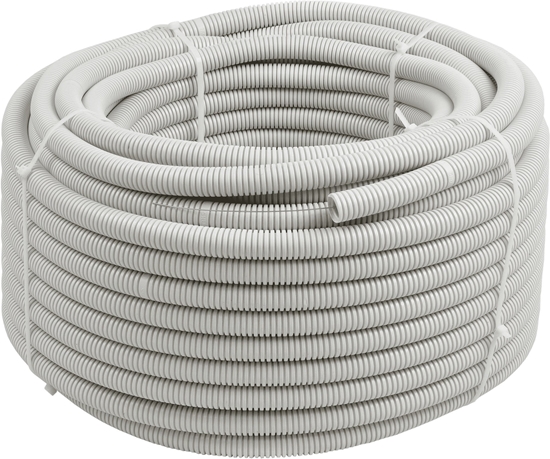 Picture of Rura elektroinstalacyjna karbowana AKS Zielonka 444034 RKGL20 FI20/14,1 PVC 320N z pilotem 50m szara