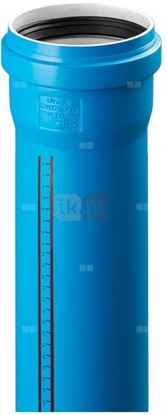 Picture of Rura kanalizacji UdBEM 125/3,9/500 ULTRA-dB niskoszumowa niebieska