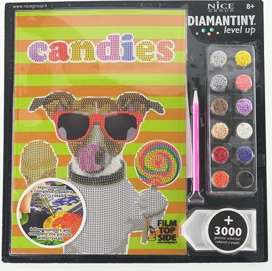 Изображение Russell Mozaika cekinowa samoprzylepna Pies Candies 32x32 B/C RUSSELL