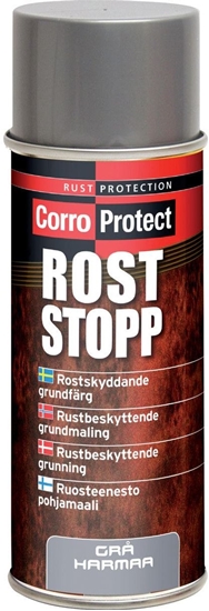 Изображение Rust stop grundmaling - Grå - Spray - 400 ml.