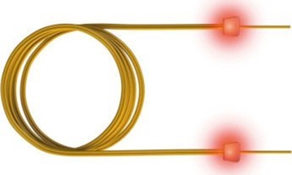 Picture of SACON saCon wiatowodowy kabel krosowy LED duplex 9/125m OS2, LC/LC, óty, 2 m