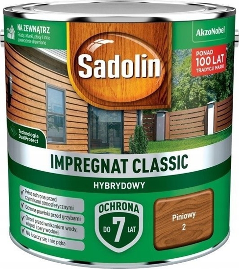 Picture of Sadolin SADOLIN IMPREGNAT CLASSIC HYBRYDOWY 7 LAT PINIOWY 2.5
