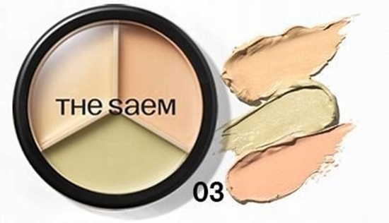 Picture of SAEM Cover Perfection Korektor do twarzy Triple Pot 03 Correct Up Beige