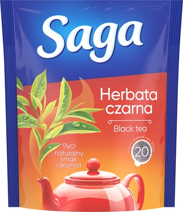 Attēls no Saga Herbata SAGA, czarna, 20 torebek