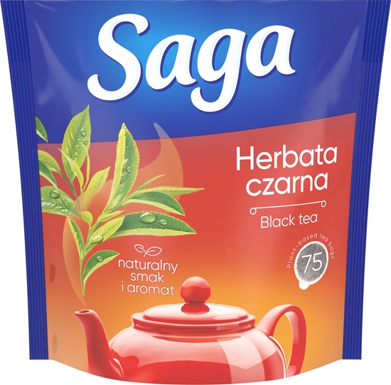 Picture of Saga Herbata SAGA, czarna, 75 torebek