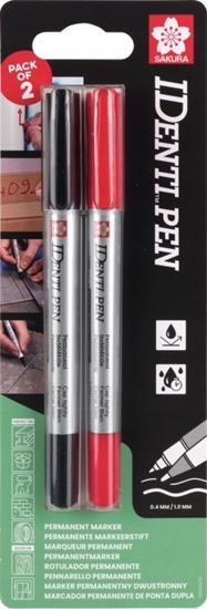 Picture of Sakura Markery IDenti-Pen czarny + czerwony, Sakura
