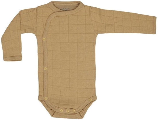 Picture of Sale! Lodger Romper Solid cotton bodysuit with long sleeves Honey 68 cm RS 076_68